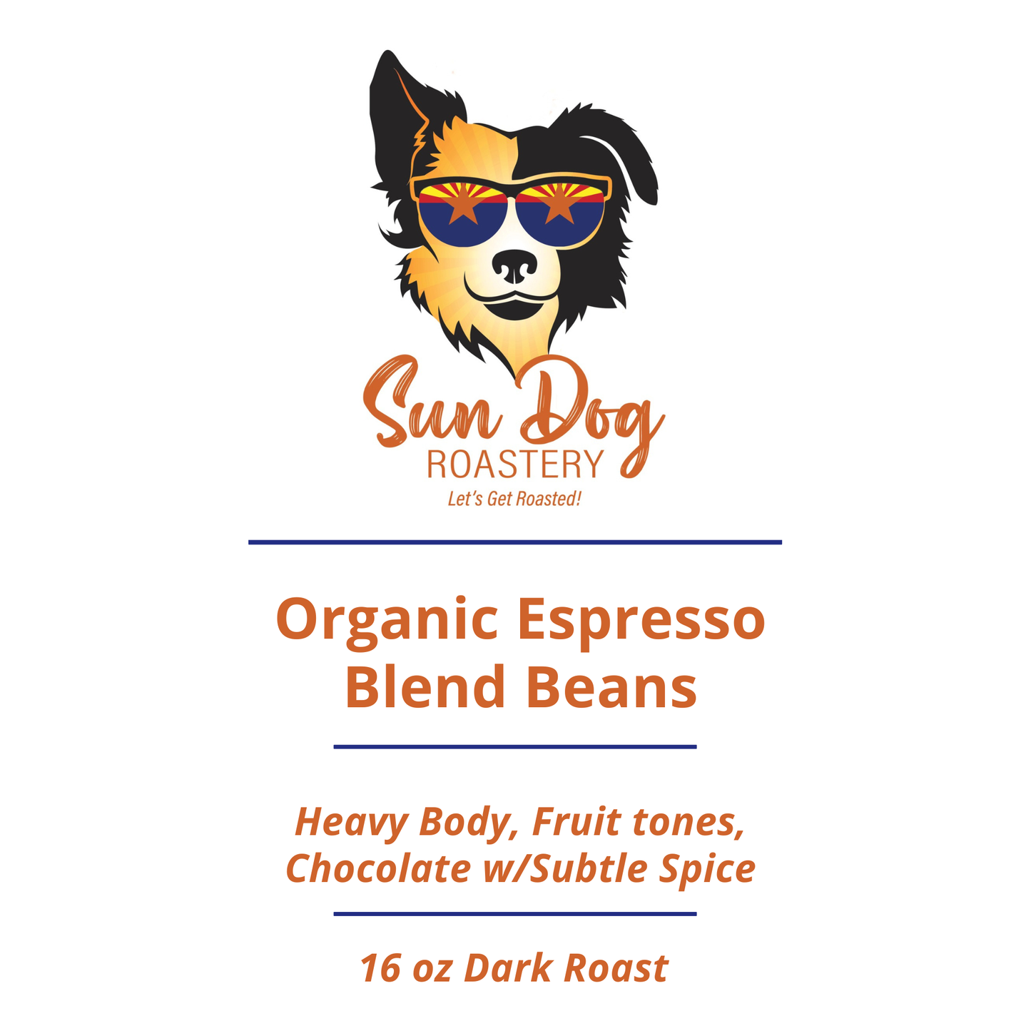 Organic Espresso Blend Roasted Whole Coffee Beans
