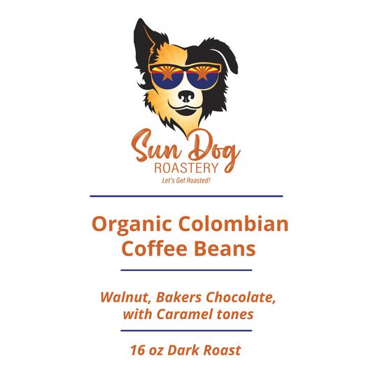 Organic Colombian Roasted Whole Coffee Beans