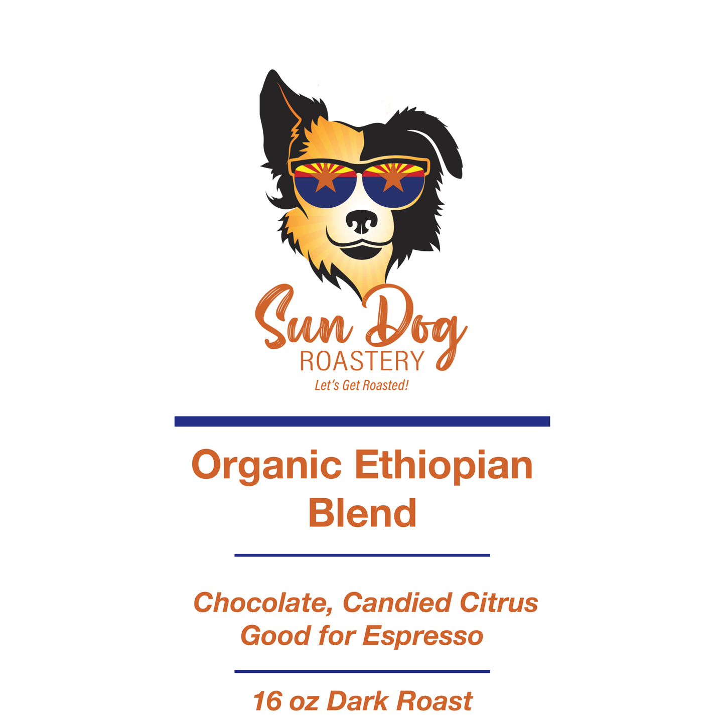 Organic Ethiopian Blend Roasted Whole Coffee Beans