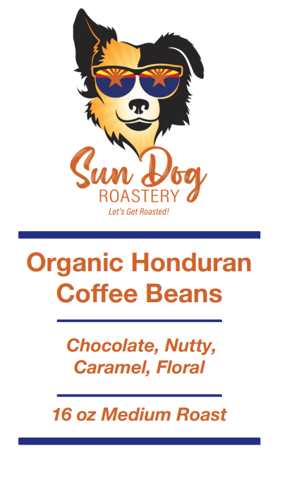 Organic Honduran Roasted Whole Coffee Beans