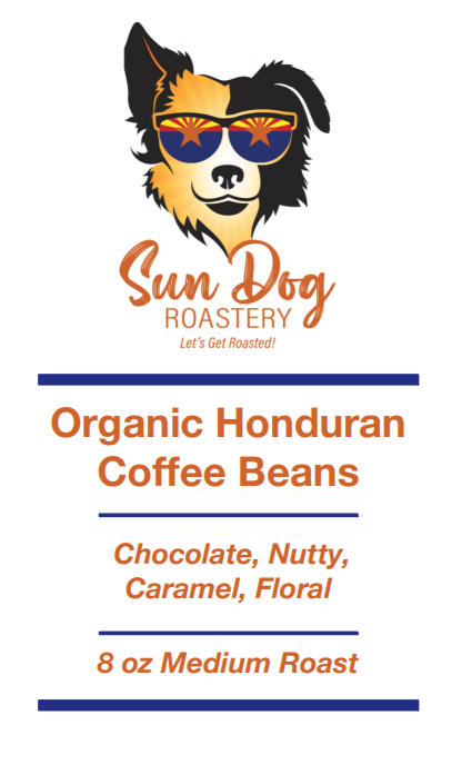 Organic Honduran Roasted Whole Coffee Beans