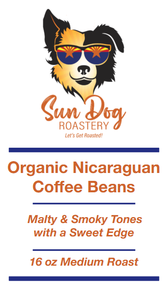 Organic Nicaraguan Roasted Whole Coffee Beans