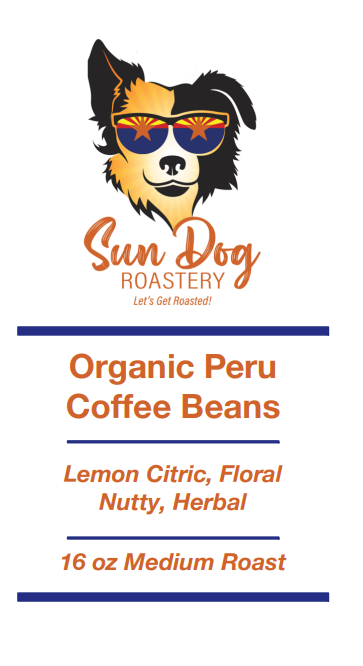 Organic Peru Roasted Whole Coffee Beans